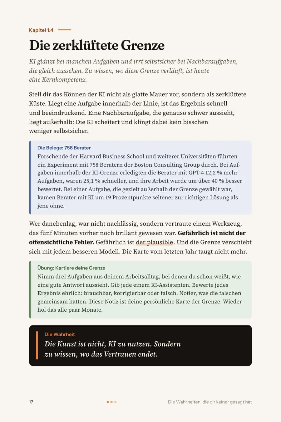 Seite 17: Kapitel 1.4 · Die zerklüftete Grenze