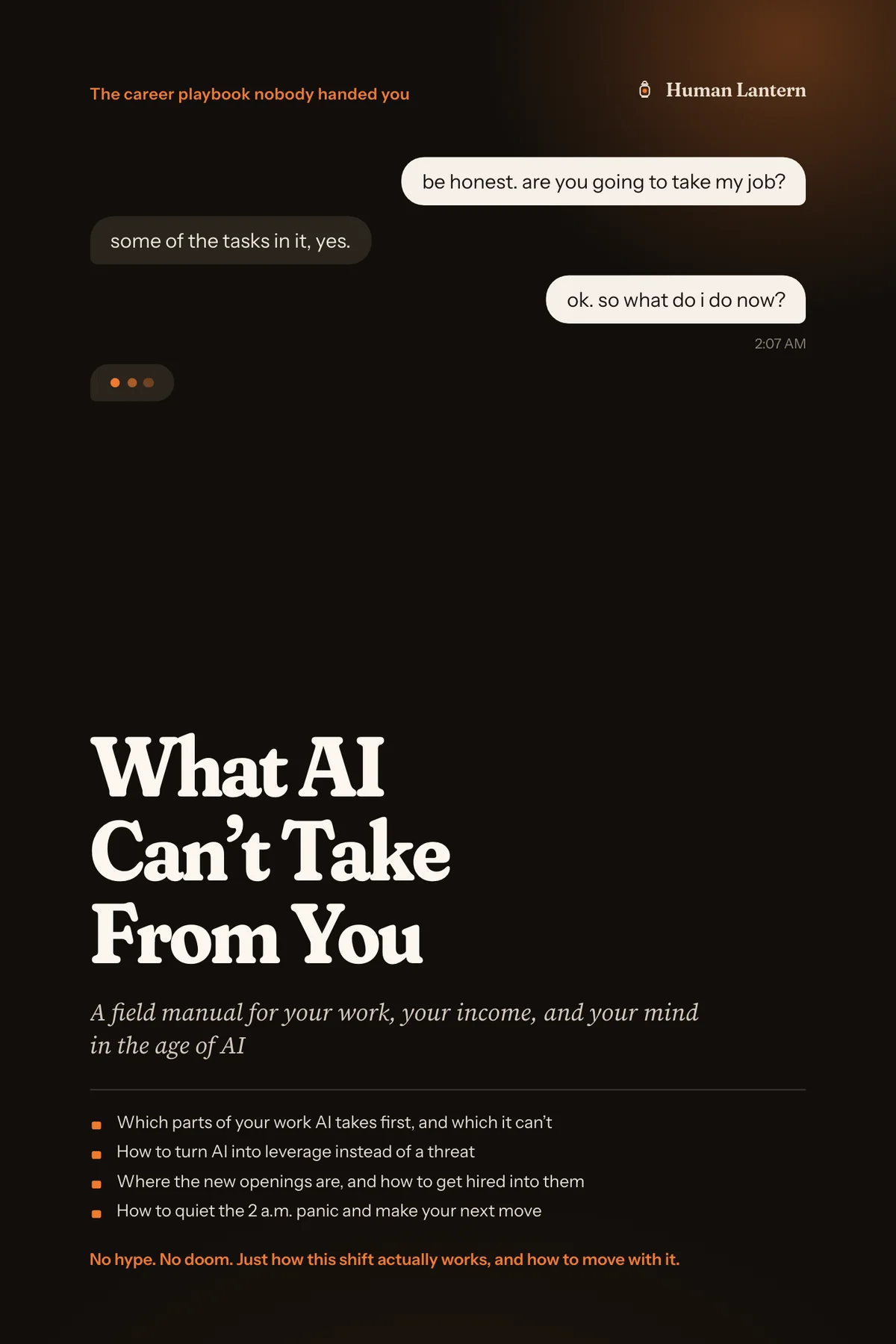 What AI Can’t Take From You: A field manual for your work, your income, and your mind in the age of AI