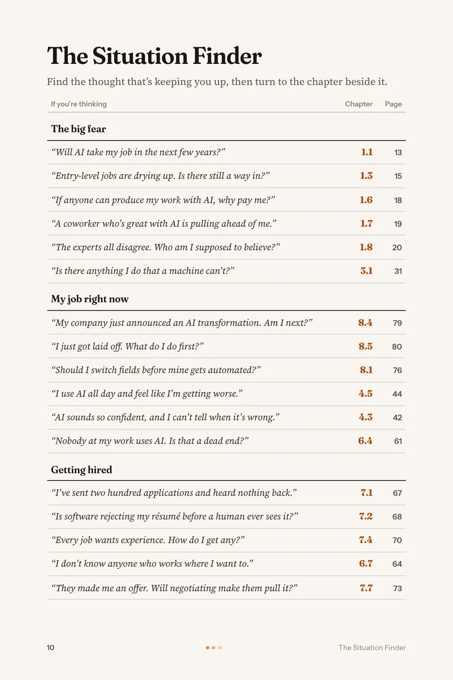 Page 10: The Situation Finder